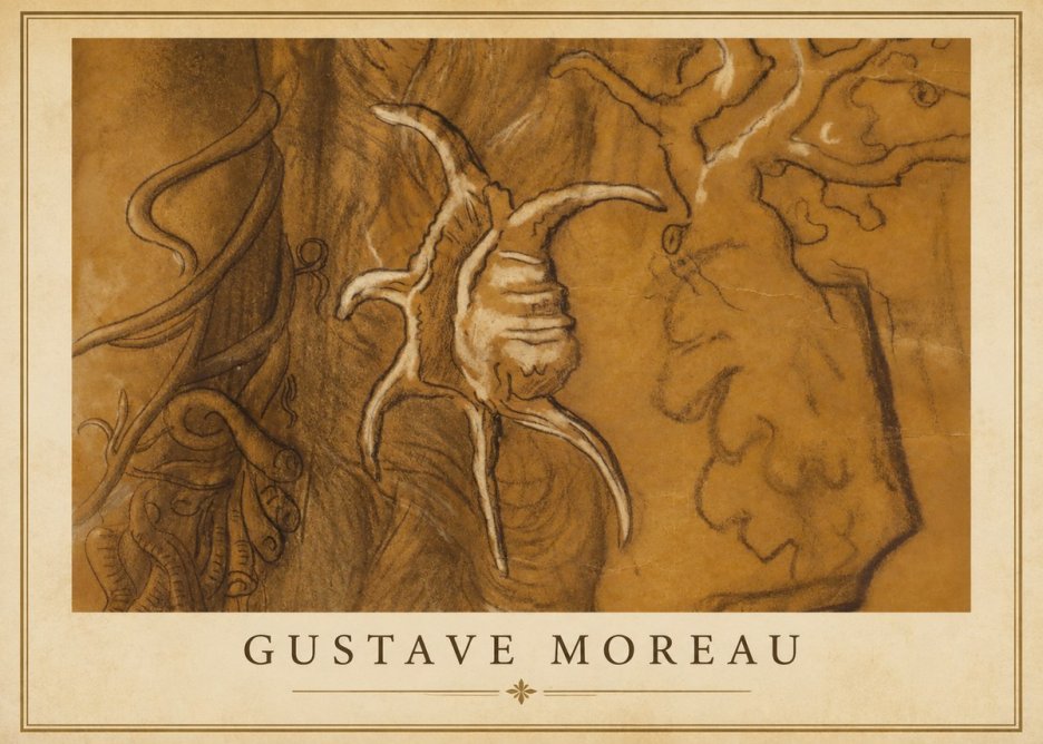 Gustave Moreau Mystical Shell Study No1 - Affiche