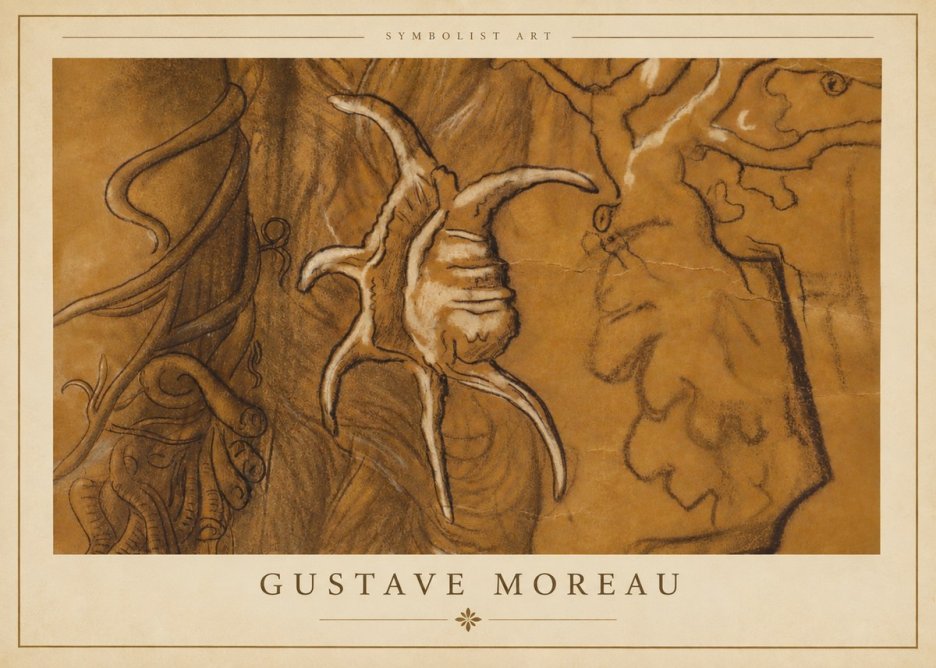 Gustave Moreau Mystical Shell Study No3 - Affiche