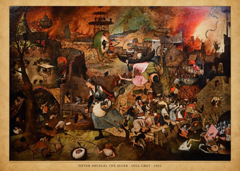 Pieter Bruegel Dull Gret I No6 - Affiche