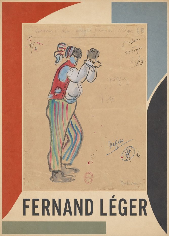 Fernand Léger Nègres – Bolivar No1 - Affiche