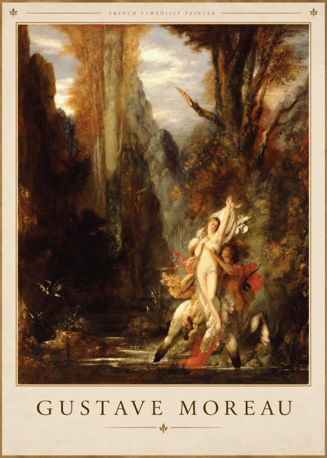 Gustave Moreau Jupiter and Semele I No3 - Affiche