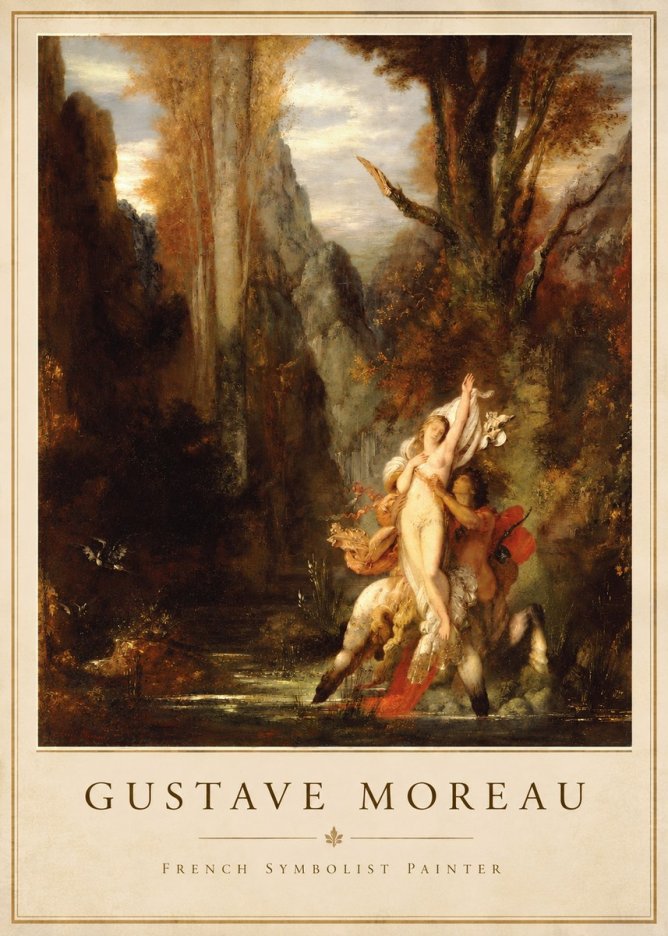 Gustave Moreau Jupiter and Semele I No4 - Affiche