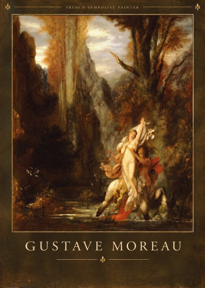 Gustave Moreau Jupiter and Semele I No6 - Affiche