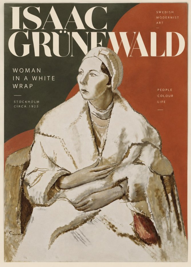Isaac Grünewald Woman in a White Wrap No2 - Affiche