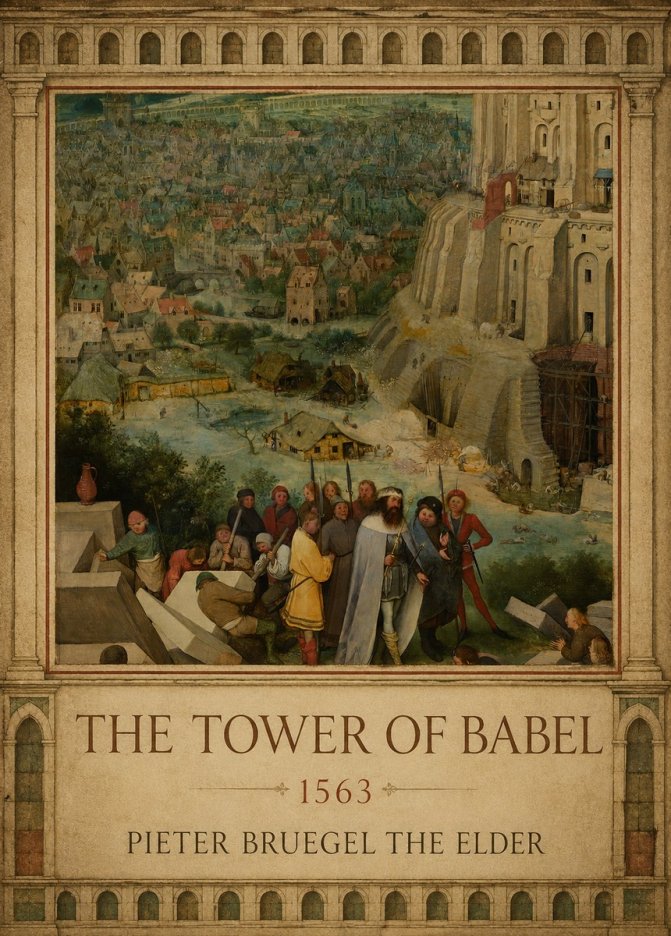 Pieter Bruegel The Tower of Babel I No1 - Affiche