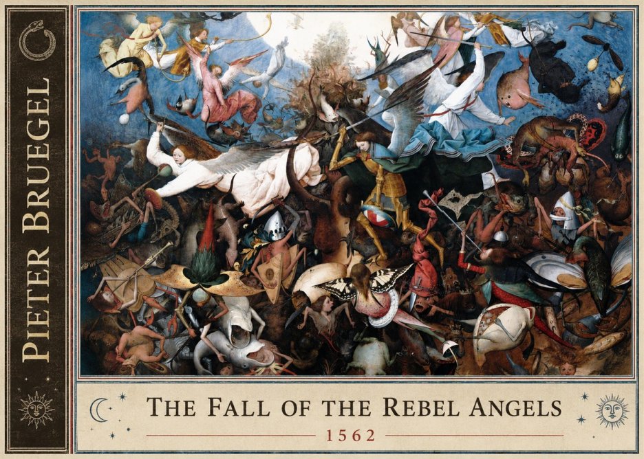 Pieter Bruegel The Fall of the Rebel Angels I No2 - Affiche