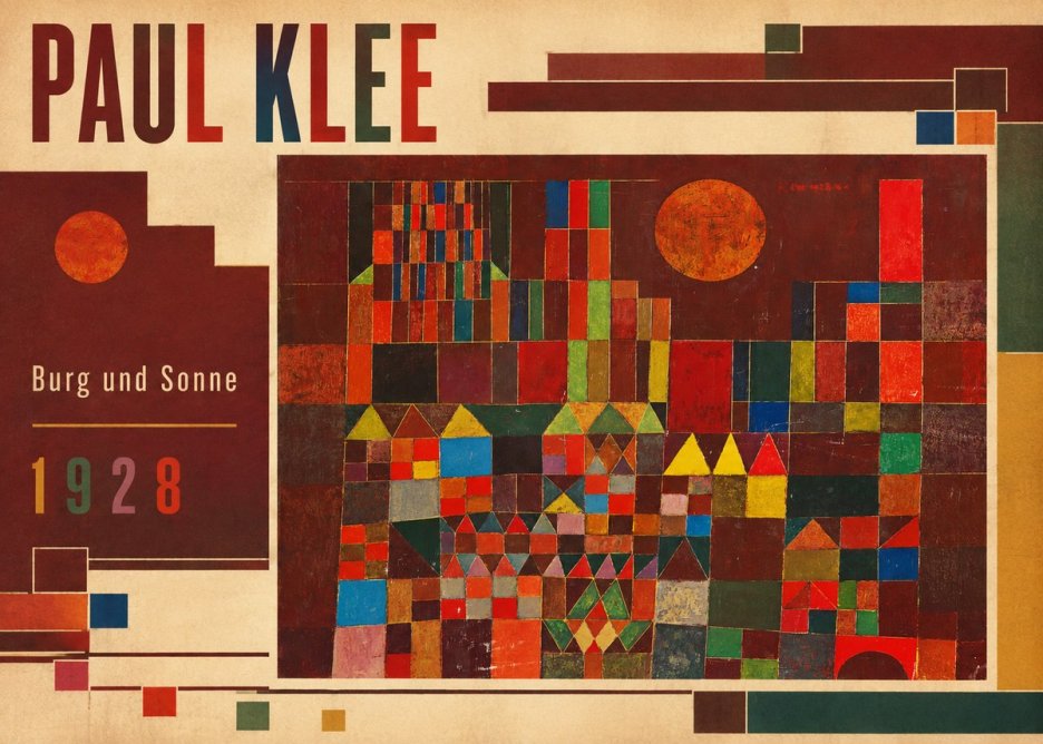 Paul Klee Burg Und Sonne No2 - Affiche