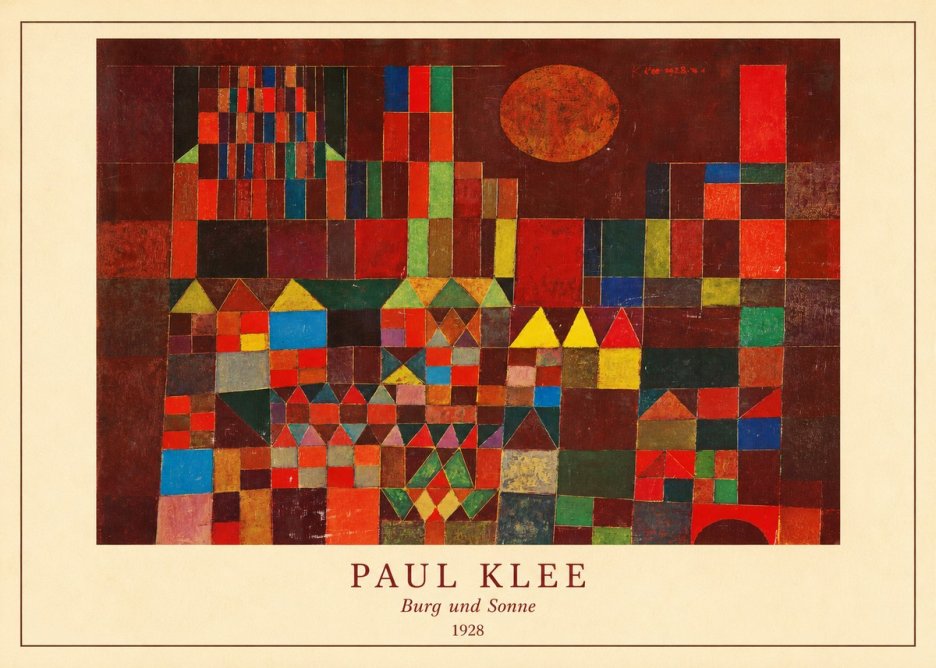 Paul Klee Burg Und Sonne No4 - Affiche