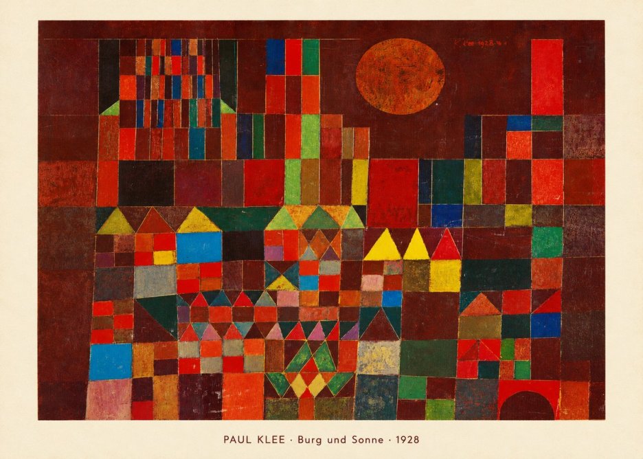 Paul Klee Burg Und Sonne No5 - Affiche