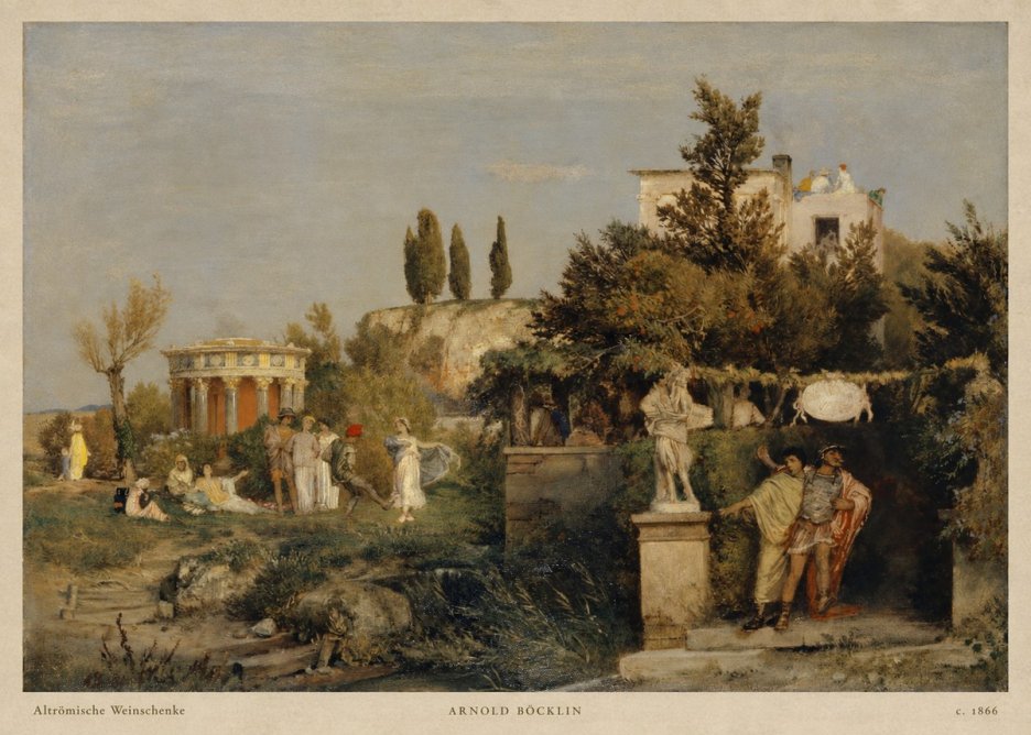 Arnold Böcklin Altrömische Weinschenke No2 - Affiche