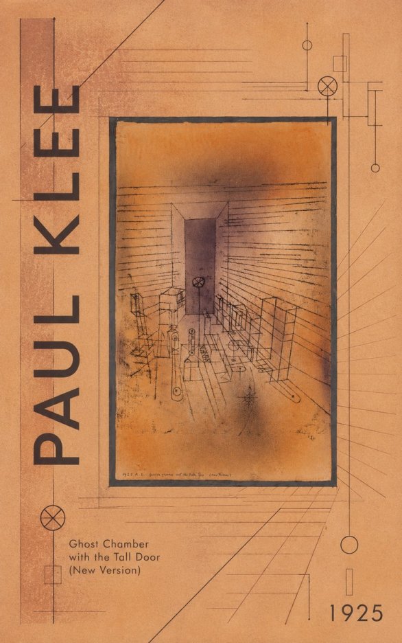 Paul Klee Ghost Chamber with the Tall Door (New Version) No4 - Affiche