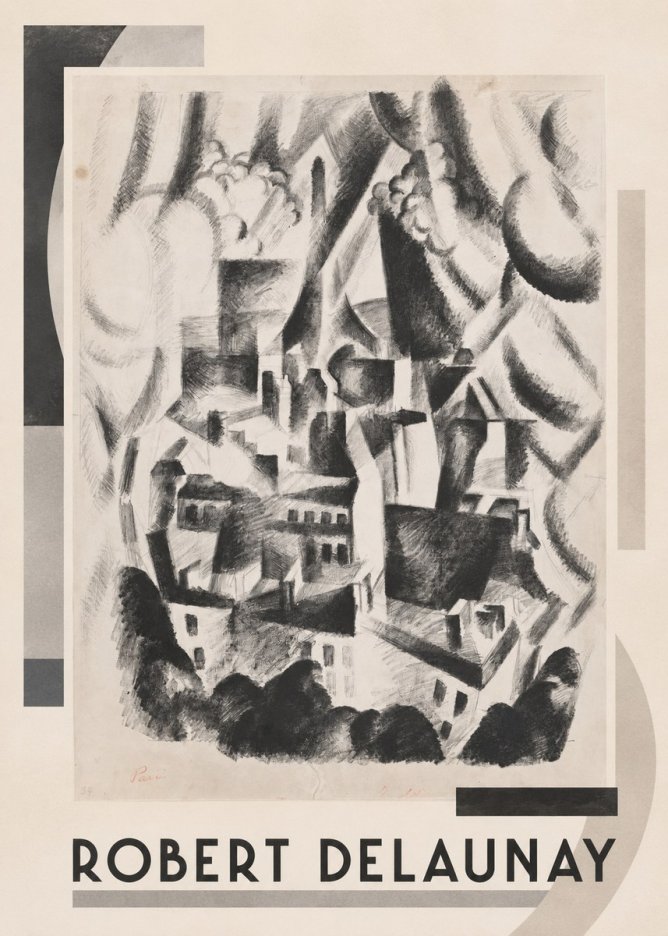 Robert Delaunay Vue Sur La Ville No1 - Affiche