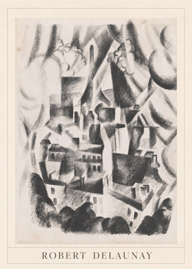 Robert Delaunay Vue Sur La Ville No3 - Affiche