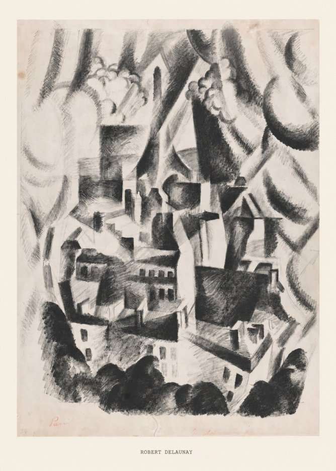 Robert Delaunay Vue Sur La Ville No6 - Affiche