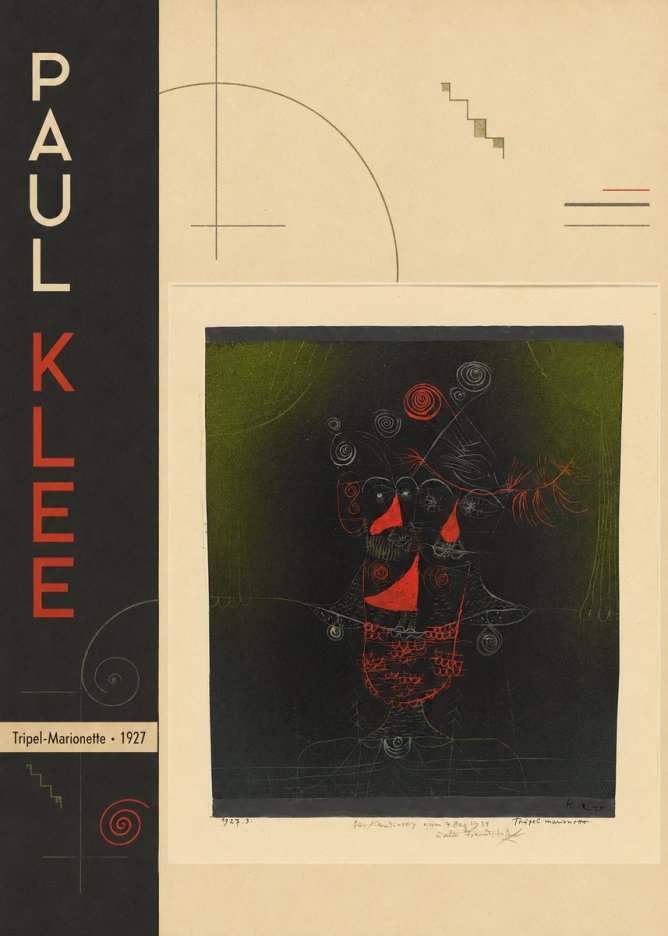 Paul Klee Tripel-marionette No2 - Affiche