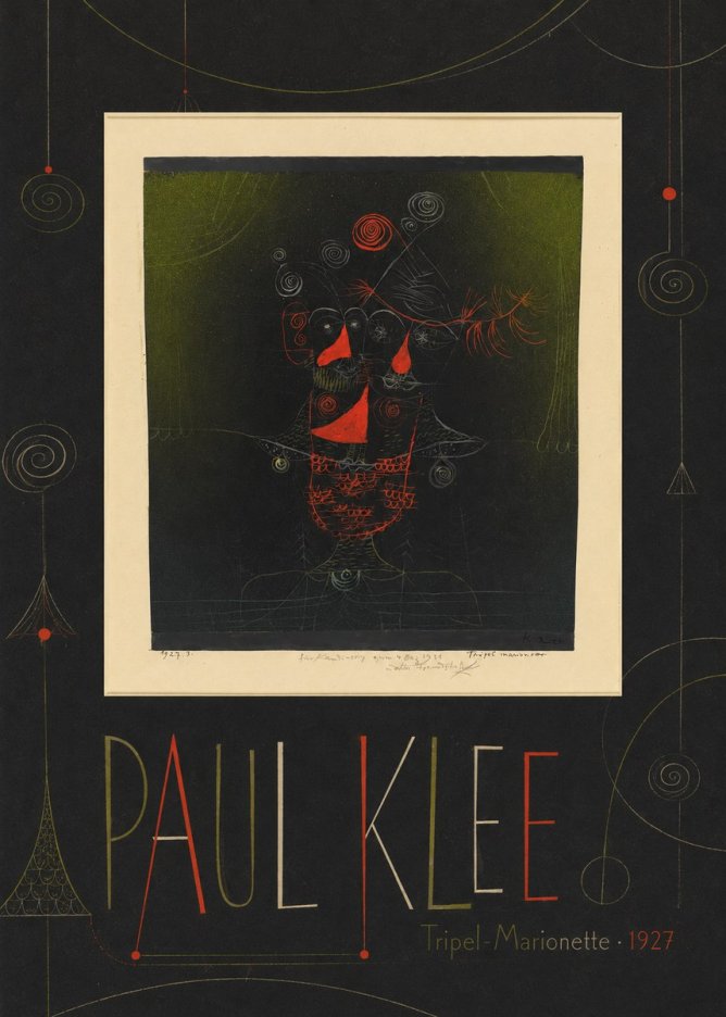 Paul Klee Tripel-marionette No4 - Affiche