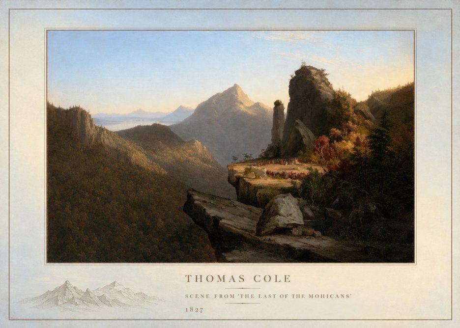 Thomas Cole Scene from 'the Last of the Mohicans' No4 - Affiche
