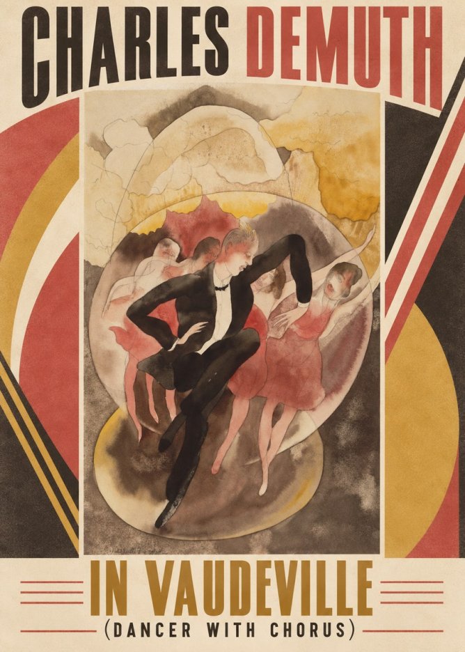 Charles Demuth In Vaudeville (Dancer with Chorus) No6 - Affiche