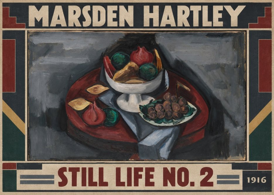 Marsden Hartley Still Life No. 2 No1 - Affiche