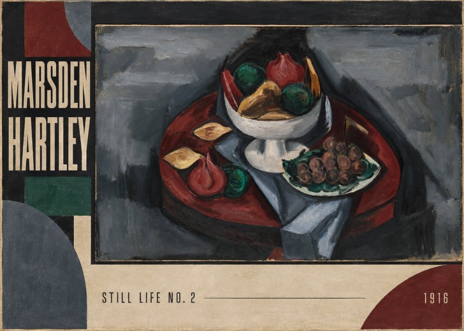 Marsden Hartley Still Life No. 2 No2 - Affiche