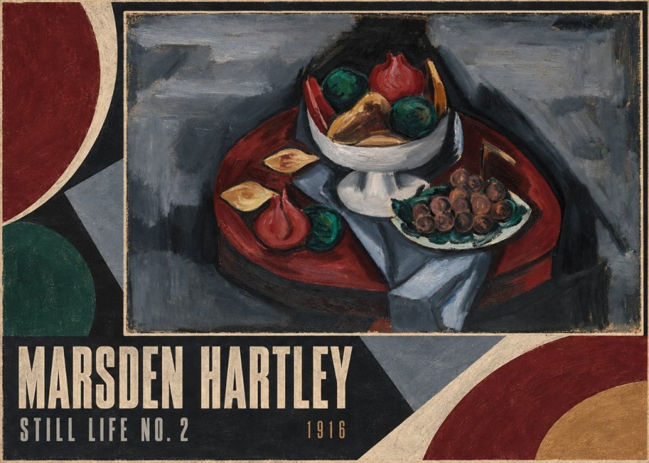Marsden Hartley Still Life No. 2 No4 - Affiche