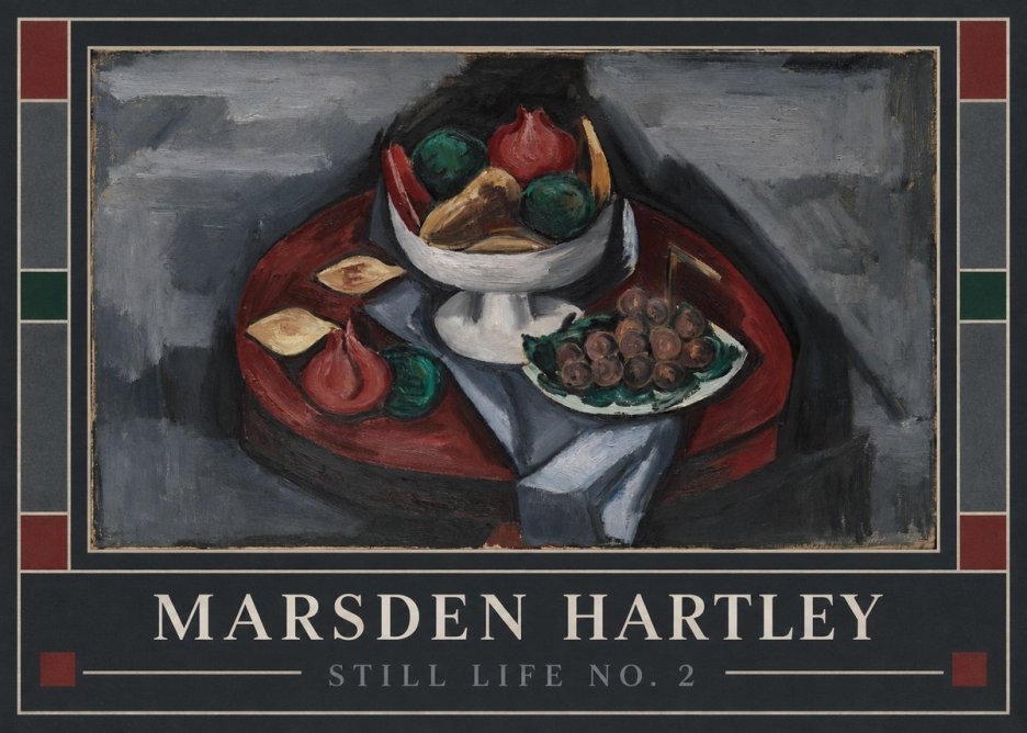 Marsden Hartley Still Life No. 2 No6 - Affiche