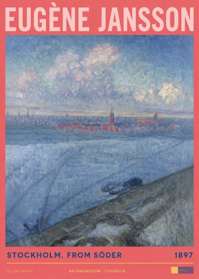 Eugène Jansson Stockholm. from Söder No2 - Affiche