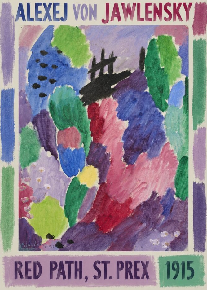 Alexej von Jawlensky Red Path, St. Prex I No1 - Affiche