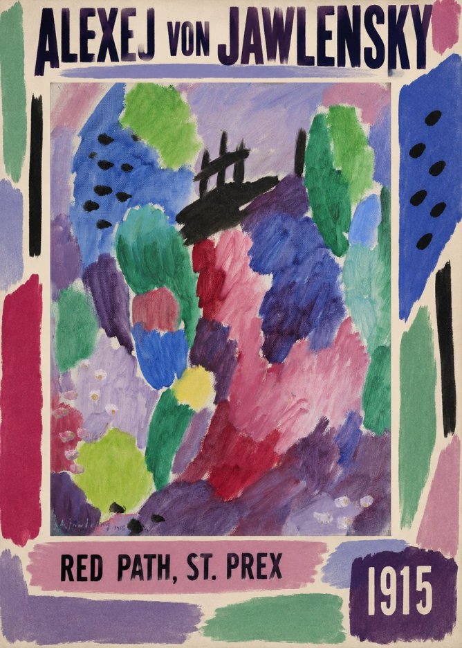 Alexej von Jawlensky Red Path, St. Prex I No2 - Affiche