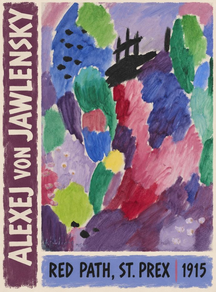 Alexej von Jawlensky Red Path, St. Prex I No3 - Affiche