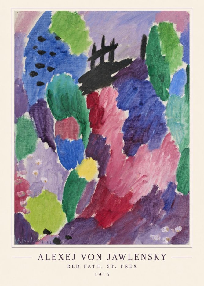 Alexej von Jawlensky Red Path, St. Prex I No4 - Affiche