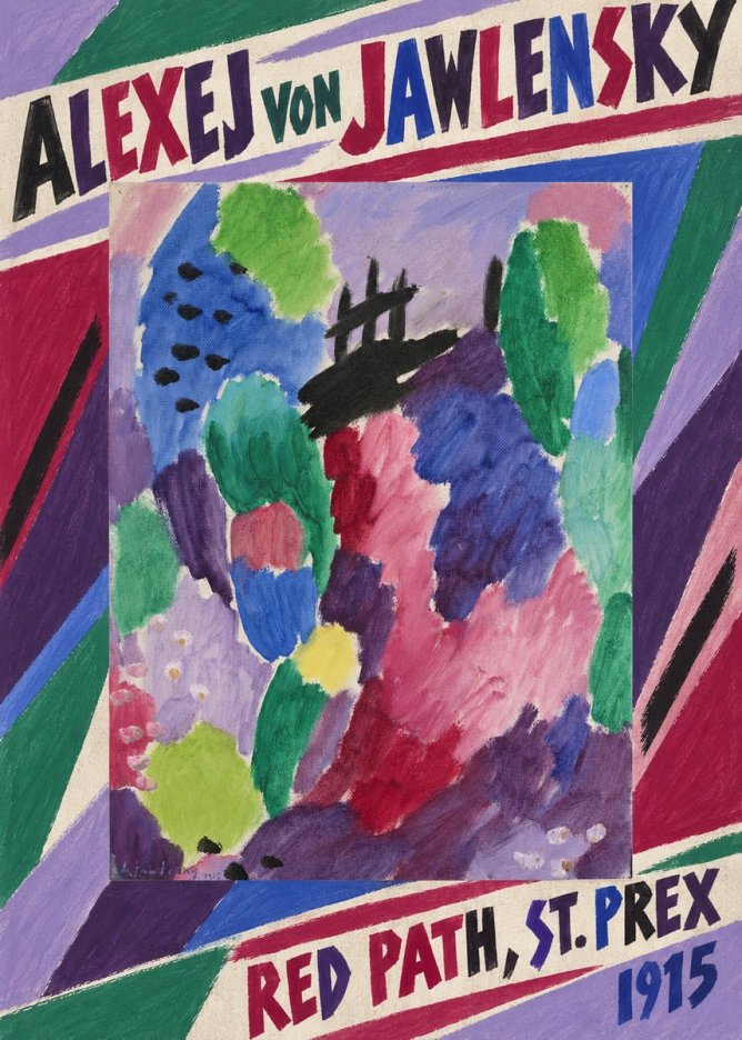 Alexej von Jawlensky Red Path, St. Prex I No6 - Affiche