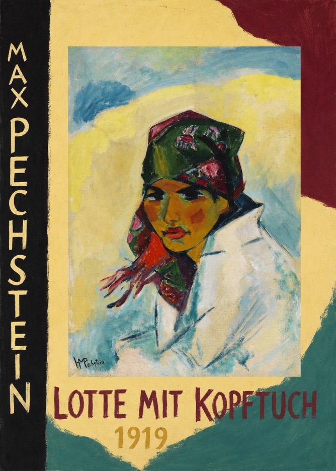 Max Pechstein Lotte Mit Kopftuch 1919 No5 - Affiche