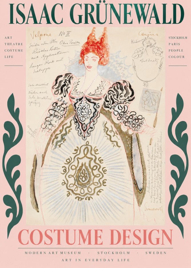 Isaac Grünewald Volpone No Ii No3 - Affiche