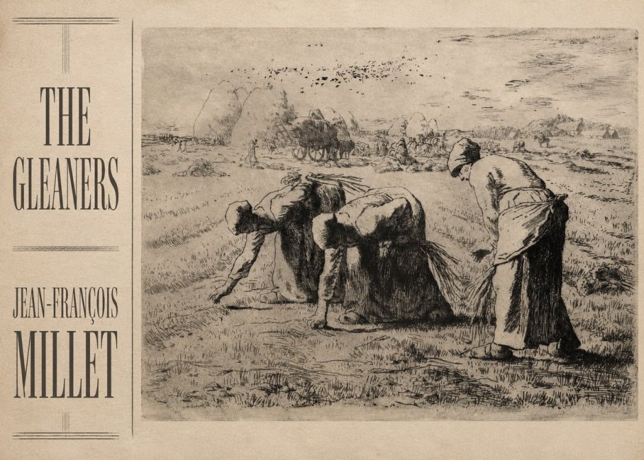 Jean-François Millet The Gleaners No2 - Affiche