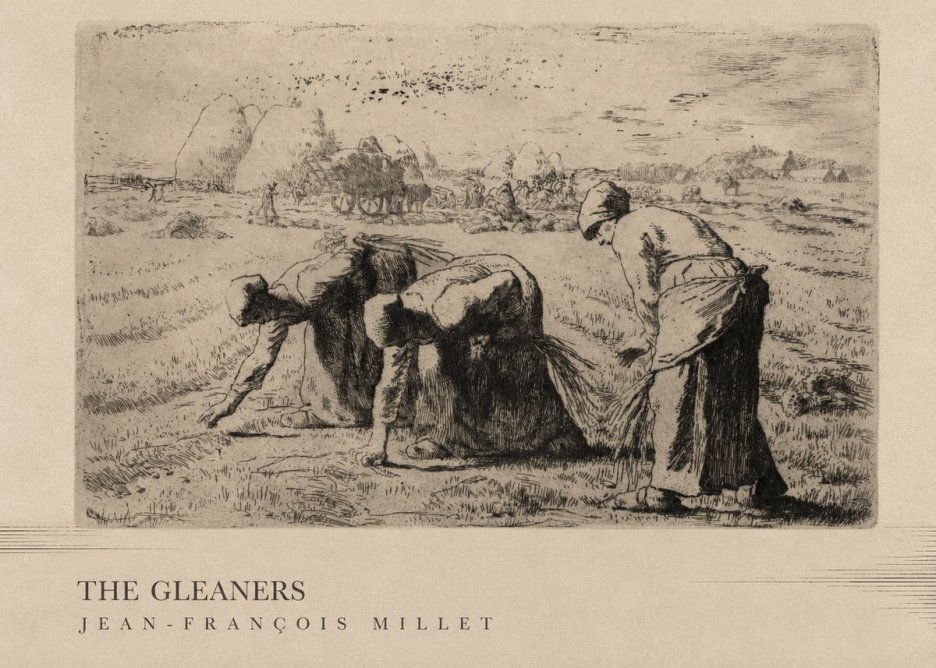 Jean-François Millet The Gleaners No3 - Affiche