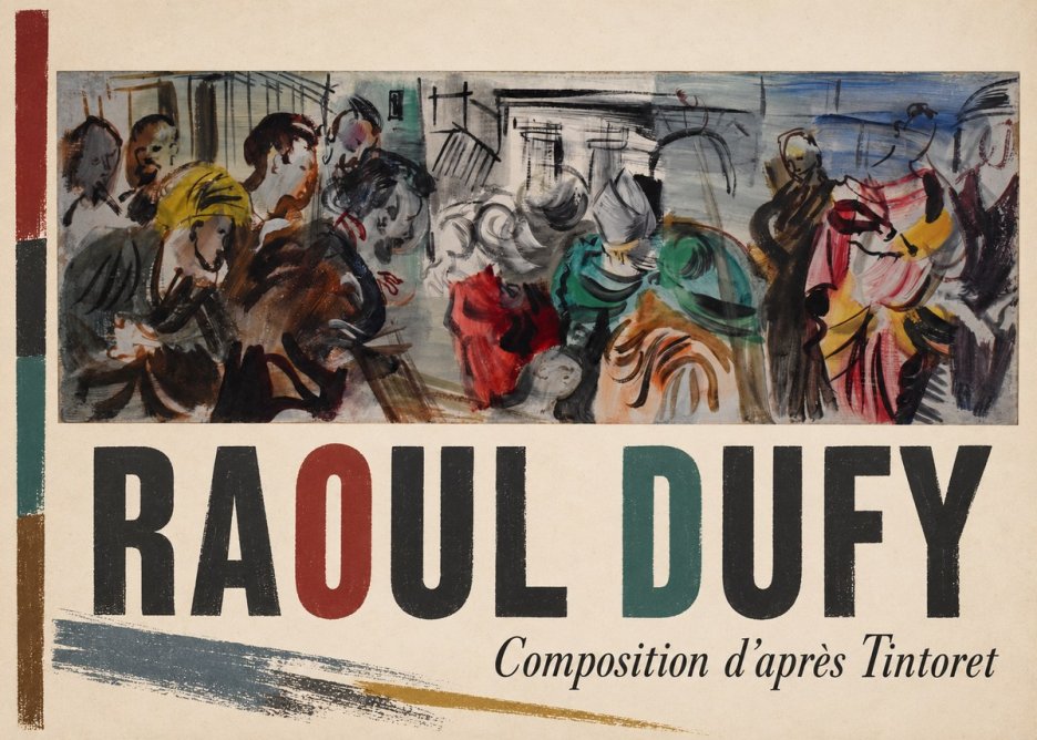 Raoul Dufy Composition D'après Tintoret No2 - Affiche