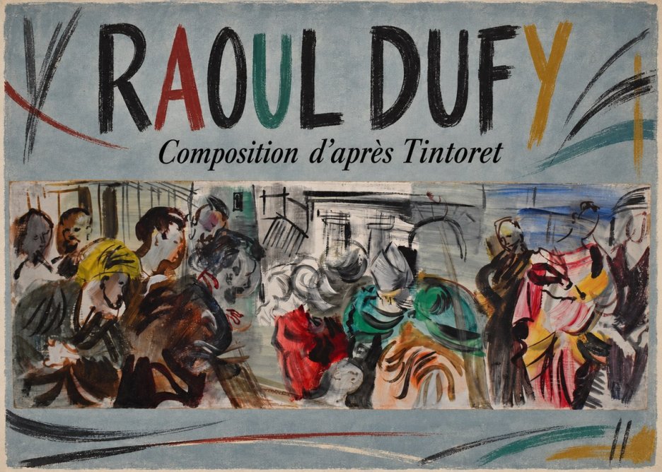 Raoul Dufy Composition D'après Tintoret No3 - Affiche