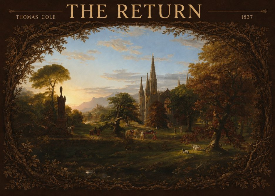 Thomas Cole The Return I No4 - Affiche