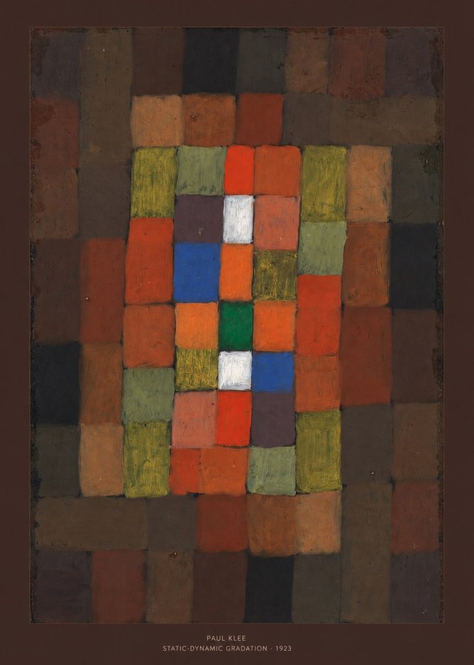 Paul Klee Static-dynamic Gradation No6 - Affiche
