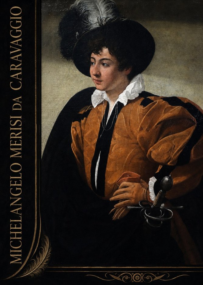 Michelangelo Merisi da Caravaggio Young Man with a Plumed Hat No2 - Affiche