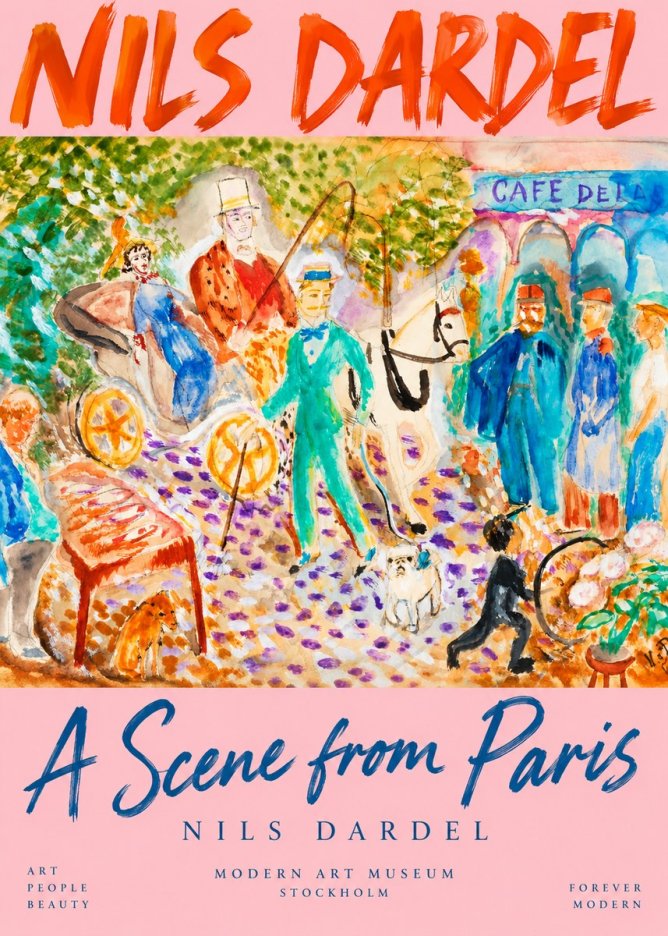 Nils Dardel A Scene from Paris No2 - Affiche