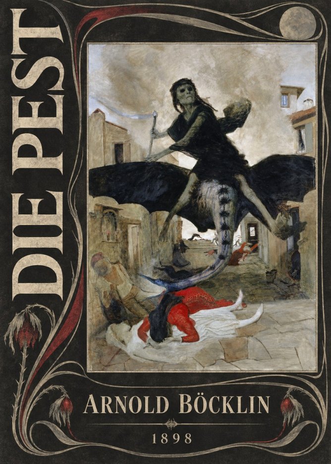 Arnold Böcklin Die Pest I No5 - Affiche
