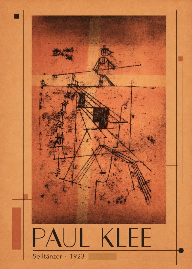 Paul Klee Seiltänzer I No1 - Affiche