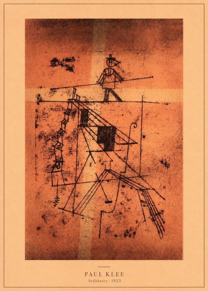 Paul Klee Seiltänzer I No3 - Affiche