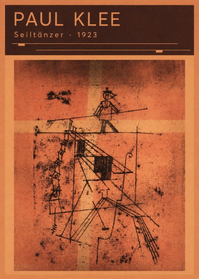 Paul Klee Seiltänzer I No6 - Affiche