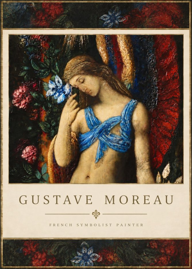 Gustave Moreau The Angel of Death No5 - Affiche