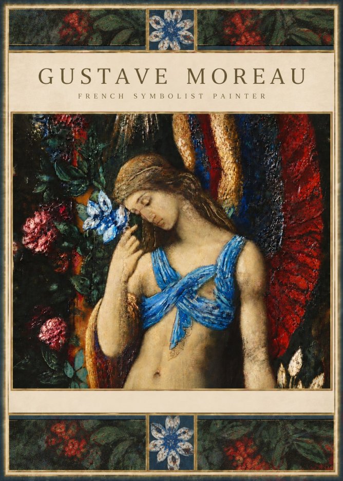 Gustave Moreau The Angel of Death No6 - Affiche