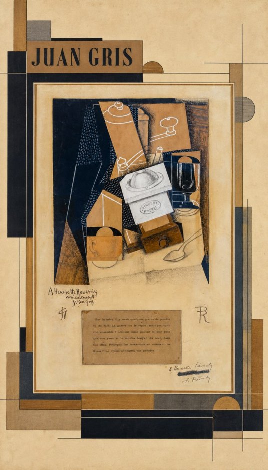 Juan Gris Still Life with Coffee Grinder I No5 - Affiche
