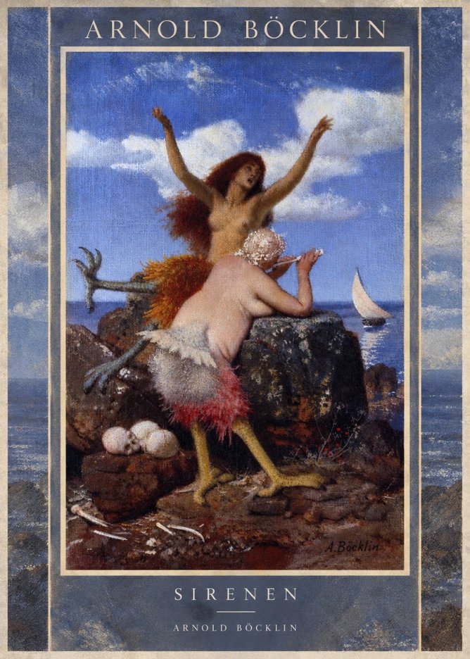 Arnold Böcklin Sirenen No5 - Affiche